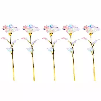 5/10 шт. красочные светящиеся розы искусственные светодиодные цветы уникальные подарки для девочек 5pcs