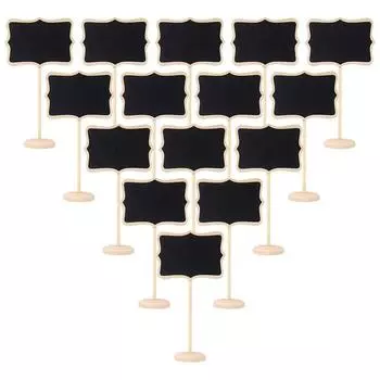 5/10 шт. Мини деревянная доска для записей, этикетки для шведского стола, этикетки для свадьбы, дня рождения, вечеринки, стола, карточки для рассадки 5pcs