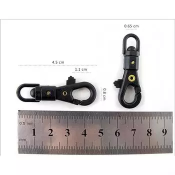 5/10 шт., мини-карабин с вращением на 360°, пряжка для ключей, брелок, 4,5 см 10pcs