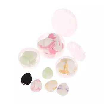 5/10 шт. мини-пуховка для пальцев, пудра, спонж для макияжа, инструменты для макияжа 5Pcs разноцветный