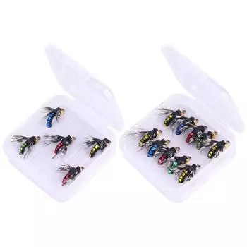 5/10 шт. мушки с головкой из бисера, разные стили, Scud Fly Bug, насекомые, лосось, форель, сухие приманки для рыбалки нахлыстом, аксессуары для рыбалки 10Pcs