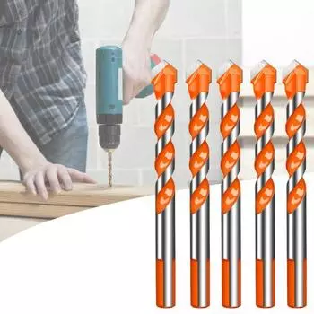 5/10 шт. набор треугольных сверл с острым наконечником, высокопрочный твердый сплав, многофункциональная каменная кладка 6mm