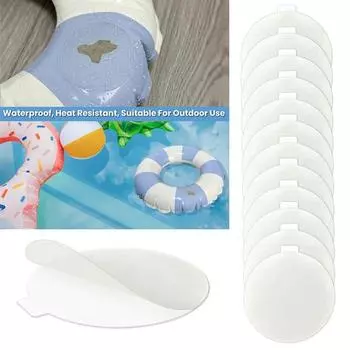 5/10 шт. надувной ремонтный комплект, водонепроницаемая многофункциональная надувная игрушка, кольцо для плавания, сверхмощные ремонтные заплаты из ТПУ 5pcs