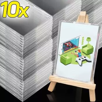 5/10 шт прозрачные держатели для хранения карт водонепроницаемый защитный чехол для фотографий дисплей организация для коллекции игровых карт открыток