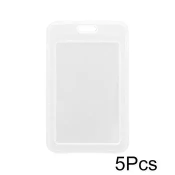 5/10 шт. прозрачный держатель для карт универсальный прозрачный водонепроницаемый защитный чехол унисекс рабочий чехол для удостоверения личности 5PCS