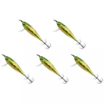 5/10 шт. рыболовная приманка в виде крючка для ловли кальмара, искусственные светящиеся приманки в виде осьминога, бионические приманки в виде креветок, светящиеся в темноте, жесткие светящиеся приманки