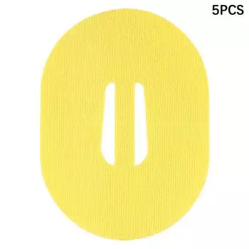 5/10 шт. Самоклеящийся пластырь CGM Премиум Защита непрерывного монитора глюкозы Дышащая лента Чехлы для сенсора Freestyle Libre 5Pcs жёлтый