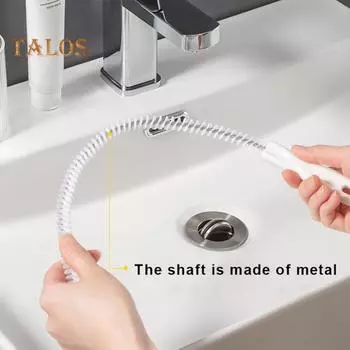 5/10 шт., щетка для выемки труб, очиститель канализации для волос, спиральный дизайн, удлиненный инструмент для удаления засоров для волос, инструмент для чистки канализации 45cm 5pcs