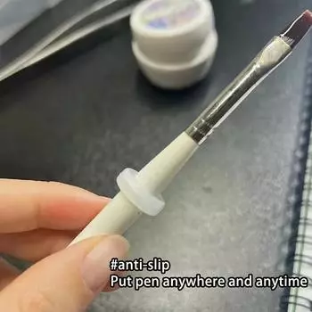 5/10 шт. силиконовая подставка для ручек, держатель для кистей для рисования на ногтях, кольцо для полки, внутренний диаметр 7 мм, портативный маникюрный инструмент, аксессуар 5Pcs