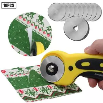 5/10 шт. сменный роликовый резак для шитья и резки 45 мм серебряный