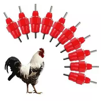 5/10 шт. соски для питья воды для птицы, ввинчивающаяся поилка для кормления кур и уток 10pcs