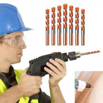 5/10 шт., сверла с резьбой для плитки, бетона, мрамора, аксессуары для электрической дрели 10mm 5pcs