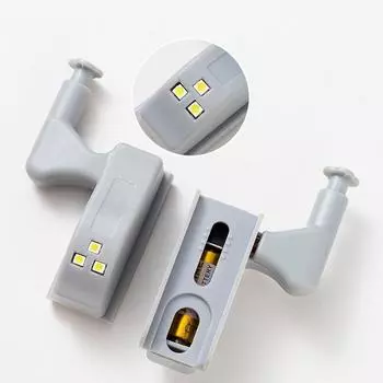 5-10 шт. светодиодная внутренняя шарнирная лампа с батарейным питанием под шкафом, ночник для спальни, кухни, шкафа, сенсорное освещение для шкафа 5pcs