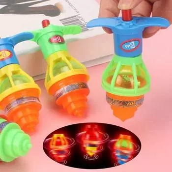 5/10 шт. Светящиеся вращающиеся гироскопические детские игрушки, подарки на день рождения, подарки гостям детского сада, рождественские подарки, наполнители для детских подарочных пакетов 5pcs