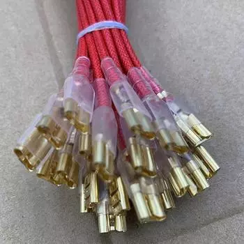 5/10 шт. термодатчик нагревательная пластина штыревое соединение переключатель проводка высокая термостойкость 600 градусов чистый медный провод A6