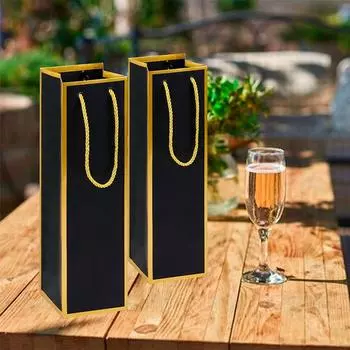 5/10 шт. трехпрядная веревка с золотым краем, сумка для вина, Пномпень, сумка для красного вина, золотая кайма, сумка для черного вина 5pcs