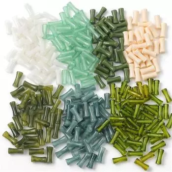 5/10 шт., универсальные резиновые бамбуковые бусины в китайском стиле в стиле ретро для DIY, ожерелье, браслет, серьги, изготовление ювелирных изделий, аксессуары для рукоделия 5pcs зелёный