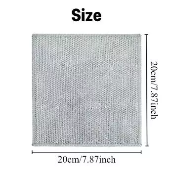 5/10 шт. Волшебная тряпка для мытья посуды из серебряной проволоки, многоразовая бытовая кухонная утварь для мытья посуды, удаление ржавчины, чистящий инструмент