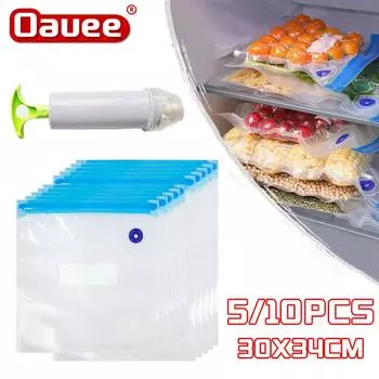 5/10 шт., вакуумный мешок для хранения нити для 3D-принтера, складной, пыленепроницаемый, влагостойкий, сушилка, герметичные пакеты для хранения, сохраняют еду сухой 5 Bags and 1 Pump