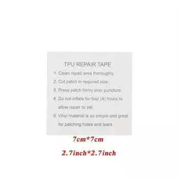 5/10 шт. водонепроницаемый прозрачный патч-наклейка для наружного использования TPU для ремонта надувного матраса, плавательного круга, палатки, брезентового навеса