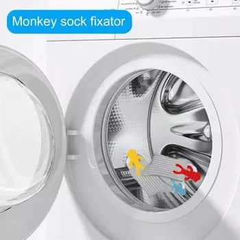 5/10 шт. зажимы для носков с обезьяной, мультяшные носки с обезьяной, инструмент для фиксации носков, многоразовый держатель для домашней стиральной машины 5pcs