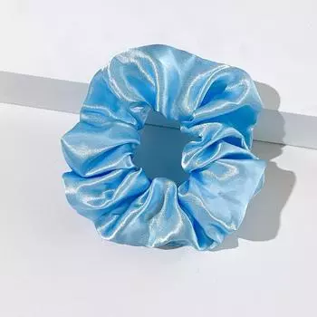 5/10 шт. Женские элегантные повседневные резинки для волос из синего сатина в виде большого кишечника, подарок на День святого Валентина, аксессуары для волос для девочек