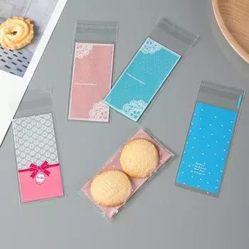 5*10 см 100 шт./лот конфетные пакеты для помады упаковочный пакет самоклеящиеся милые пакеты для упаковки печенья подарочные пластиковые маленькие ювелирные аксессуары 14