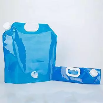 5/10л уличный портативный складной мешок для воды с краном для езды на велосипеде, путешествий и кемпинга, пластиковый утолщенный мешок для воды большой емкости as the picture