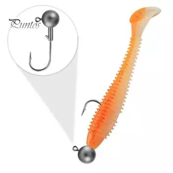 5/10 шт. 3,5/5/7/10/14/20 г круглый рыболовный крючок с джиг-головкой прочный металлический неокрашенный с зазубринами рыболовный крючок для ловли пресноводного соленого окуня форели судака 3.5g