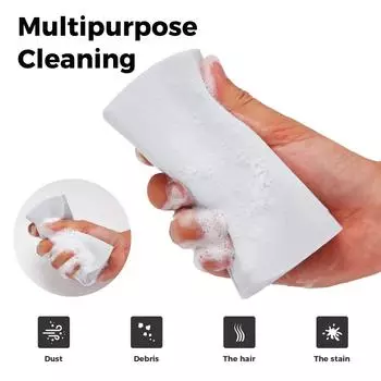 5/10PCS Damp Clean Duster PVA Sponge Reusable Car Detailing Wash Brush Duster Blinds Glass Window Cleaning Tool Auto Accessories