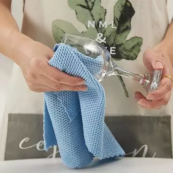 5/10Pcs Microfiber Dishcloth Kitchen Cleaning Rag Absorbent Scouring Pad Dry and Wet Dish Washing Cleaning Towels Mix color