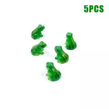 5/10Pcs Mini Frog Statue,animal Model,fairy Tale Garden Micro Landscape,resin Crafts,home Decoration Accessories,party Decoratio