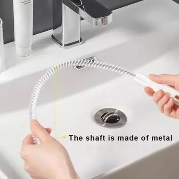 5/10 шт. Щетка для прочистки труб, очиститель для волос в ванной, спиральный дизайн, средство для удаления засоров из очень длинных волос 45cm 5pcs