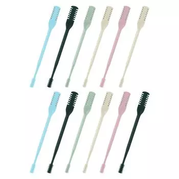 5/12/24Pcs Portable Manual Nose Hair Trimmer Double Sided Nasal Hair Cutter 360 Rotating Nose Hair Knife for Women Men 5 pieces