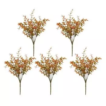 5/12 шт. Осенний искусственный цветок фиалки Реалистичный искусственный шелковый цветок Домашний офис Свадебная вечеринка Настольное украшение Искусственные цветущие растения 5pcs D