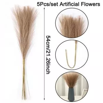 5/15 шт. Букет из сушеной пампасной травы, декор стола в стиле бохо, для свадьбы, дома, деревенской вечеринки, украшения для детского душа