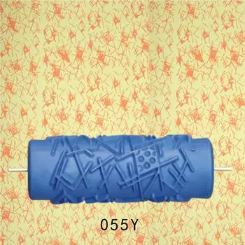 5 / 15 см тисненая резиновая роликовая щетка для краски для стены 064Y