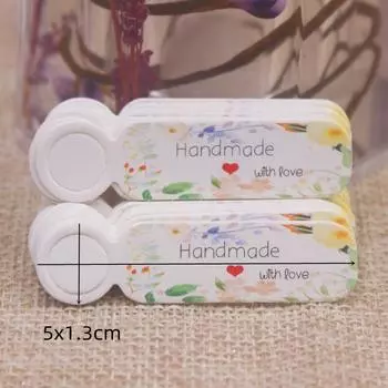5 * 1,30 см 100 штук свадебных бирок, ручная работа с подарками с любовью, свадебные бирки/коробки/конфеты 100tag