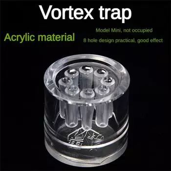 5-1 шт. Аквариумный вихревой ловец пиявок-вредителей, прозрачный, 8-луночный, ловушка для вредителей, принадлежности для чистки аквариума