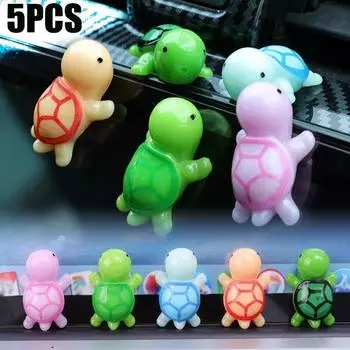 5/1 шт. автомобильная черепаха украшение приборная панель автомобиля зеркало заднего вида мультфильм смоляные животные украшения мини черепаха DIY украшения аксессуары