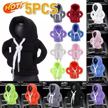 5-1 шт., чехол для переключения передач, толстовка с капюшоном, толстовка для автомобильной коробки передач, универсальный чехол для ручного тормоза, чехол для ручки переключения передач, чехол для салона автомобиля