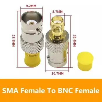 5/20/100 шт. SMA на BNC M/F адаптер для радиоантенны, коаксиальный преобразователь RF, комплект адаптеров для радиоантенны M/F, коаксиальный 5PCS