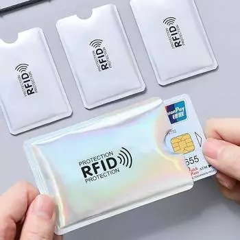5-20 шт., анти-Rfid-держатель для карт, блокирующий считыватель, замок для банковской карты, чехол для удостоверения личности, защитный металлический держатель для кредитных карт, алюминиевый корпус 5 PCS