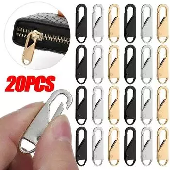 5/20 шт. бегунок для молнии, съемник для мгновенного ремонта молнии, сумка, замена плохой пряжки, дорожная сумка, чемодан, головка молнии, сделай сам, швейное ремесло