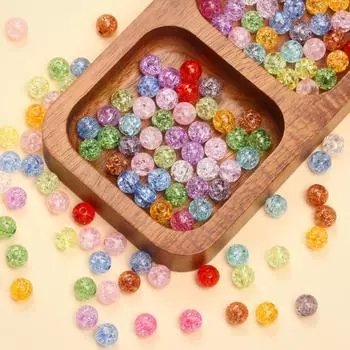 5-20 шт разноцветные модные потрескивающие свободные бусины DIY фурнитура ювелирные аксессуары ожерелье браслет 14mm