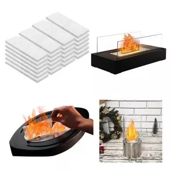 5/24 шт. керамические фитили для костра на столешнице, термостойкие, долговечные, своими руками 5pcs