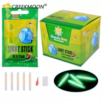 5/25/50 шт. 4,5*37 мм, поплавок для рыбалки, флуоресцентный светильник, ночной поплавок, свет, темная светящаяся палочка, полезные лоты, рыболовные снасти