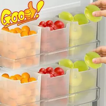5/2/1 шт., ящик для хранения холодильника, органайзер для еды, свежей двери холодильника, полка для ящиков, корзина для фруктов, специй, контейнер для еды, кухонный чехол