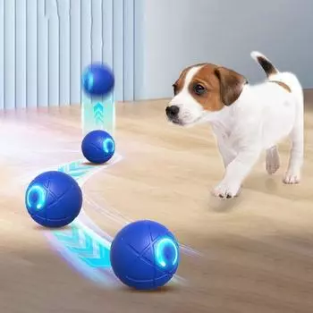5.2 см автоматический катящийся шар умный электрический кошачий мяч игрушки кошачий прыгающий мяч избавит от скуки синий