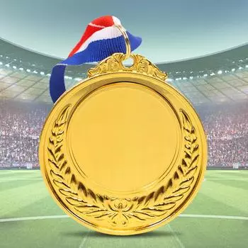 5.2 см золотая/серебряная/бронзовая медаль спортивные награды с шейной лентой награды за соревнования металлические медали победителя для марафонских игр с мячом